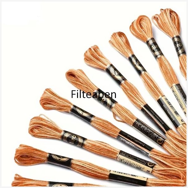 Karry meleret broderigarn 8 mtr