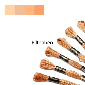 Karry meleret broderigarn 8 mtr