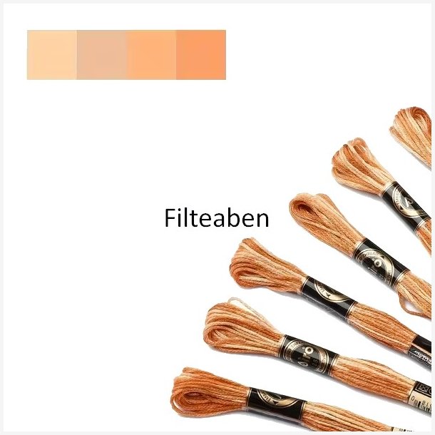 Karry meleret broderigarn 8 mtr