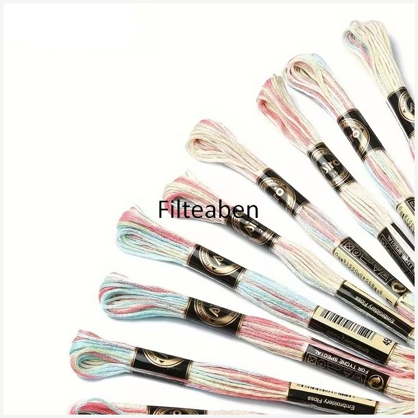 Lys tivoli meleret broderigarn 8 mtr