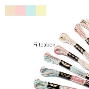 Lys tivoli meleret broderigarn 8 mtr