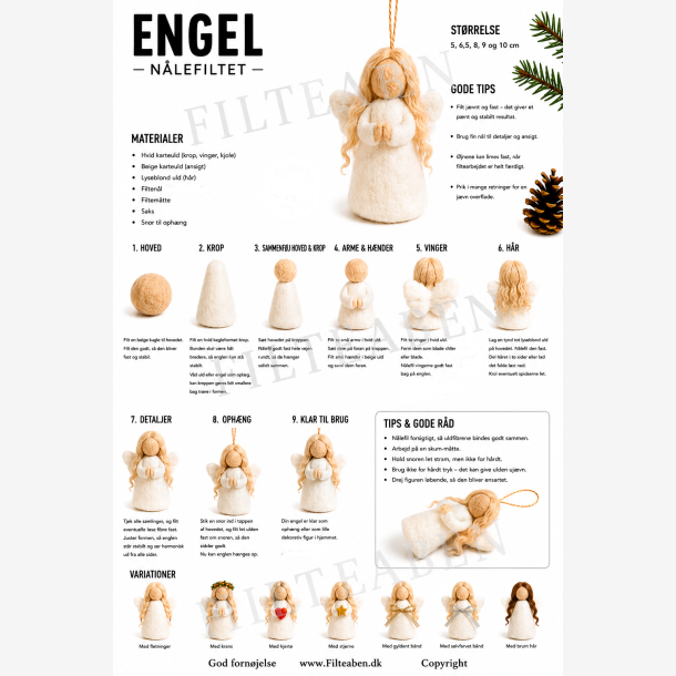 Engel n�lefiltet opskrift