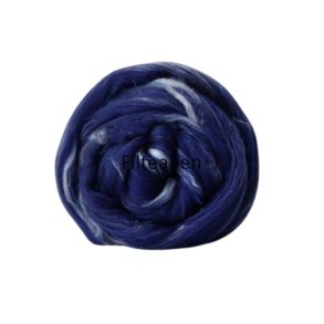 Glitter merinould M�rk bl� 50 gr. 19 my