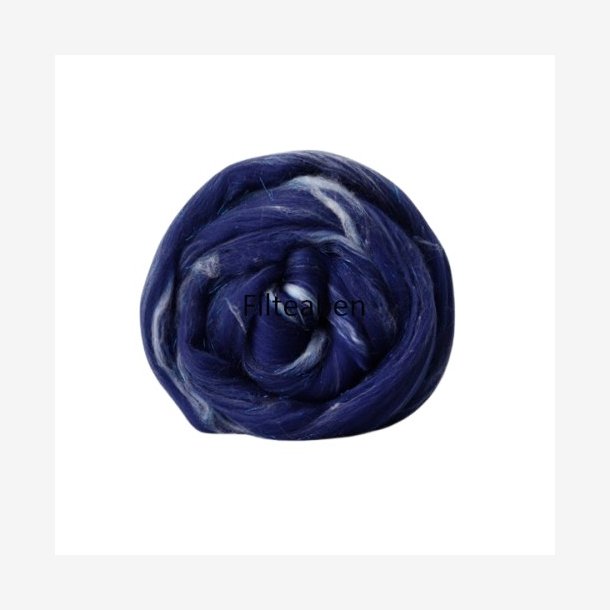 Glitter merinould M�rk bl� 50 gr. 19 my