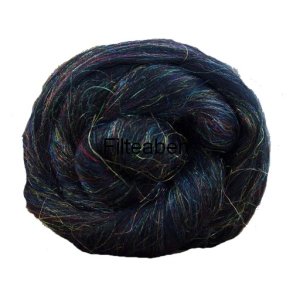 Glitter merinould Sort 50 gr.