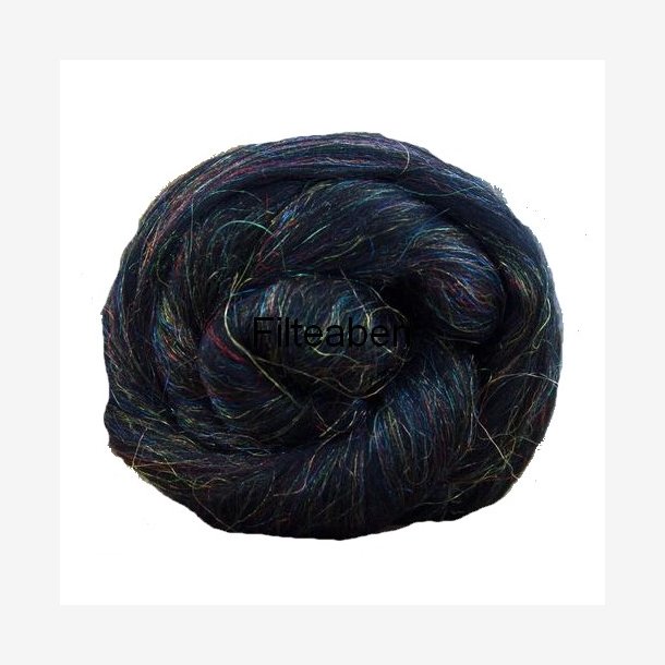 Glitter merinould Sort 50 gr.