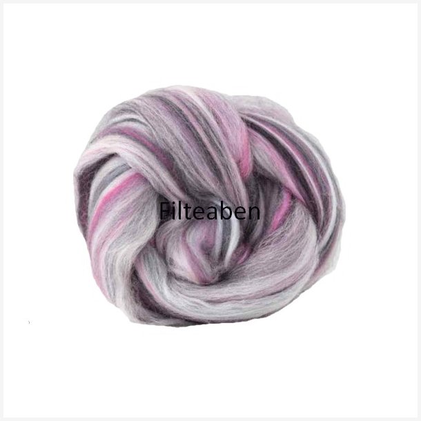 Gr - Rosa Meleret 70 % Uld / 30 % Silke 25 gr. 