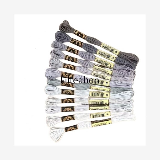 Gr� broderi 12 stk