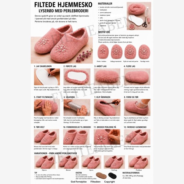 Perle hjemmesko
