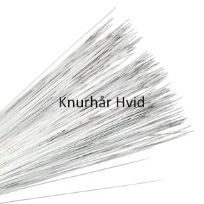 Knurh�r Hvid ca. 160 stk.