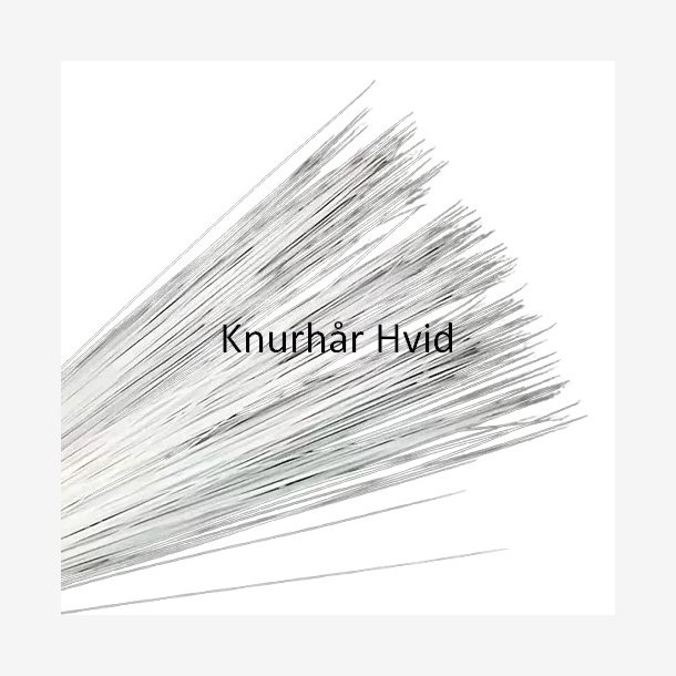 Knurh�r Hvid ca. 160 stk.