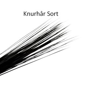 Knurh�r Sort ca. 160 stk.