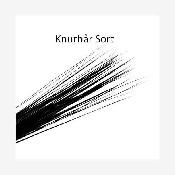 Knurh�r Sort ca. 160 stk.