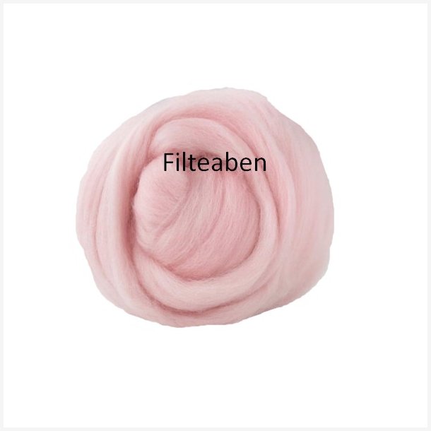 Lys Rd Ensfarvet 70 % Uld / 30 % Silke 25 gr. 