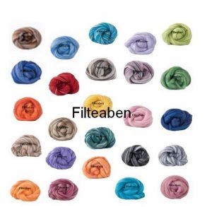 Farvepr�ver 30 % Silke / 70 % Uld