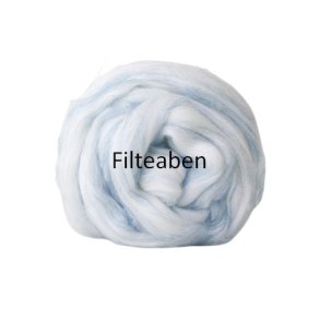 Glitter merinould Lys Bl� 50 gr. 19 my