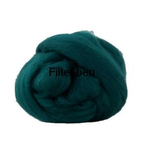 Mrk Grn Ensfarvet 70 % Uld / 30 % Silke 25 gr. 