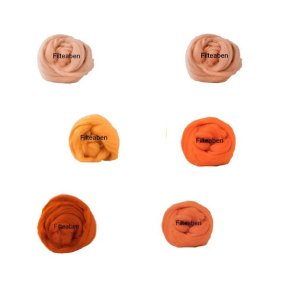 6 * 12,5 gr. Orange Nuancer Merinould