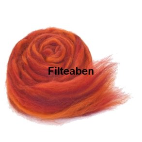 Merinould Orange R�d Meleret 100 gr. 25 my