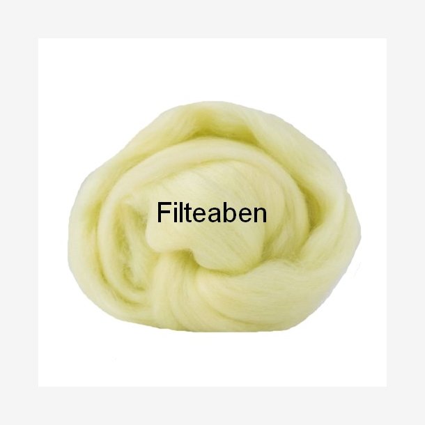 Pastel Gul Ensfarvet 70 % Uld / 30 % Silke 25 gr. 