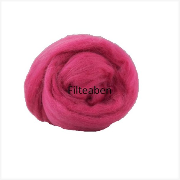 Pink Ensfarvet 70 % Uld / 30 % Silke 25 gr. 