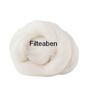 R Hvid Ensfarvet 70 % Uld / 30 % Silke 25 gr. 