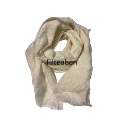 Filteopskrift Sjal med r�hvid merinould og chiffon