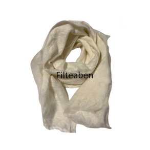 Filteopskrift Sjal med r�hvid merinould og chiffon