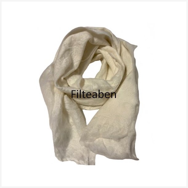 Filteopskrift Sjal med r�hvid merinould og chiffon