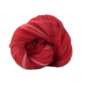 Rd Meleret 70 % Uld / 30 % Silke 50 gr. 