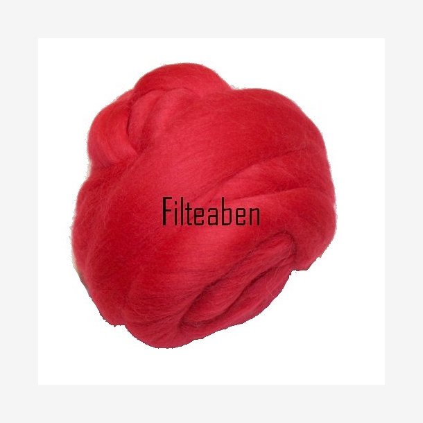 Merinould Rosen Rød 100 gr. 25 my
