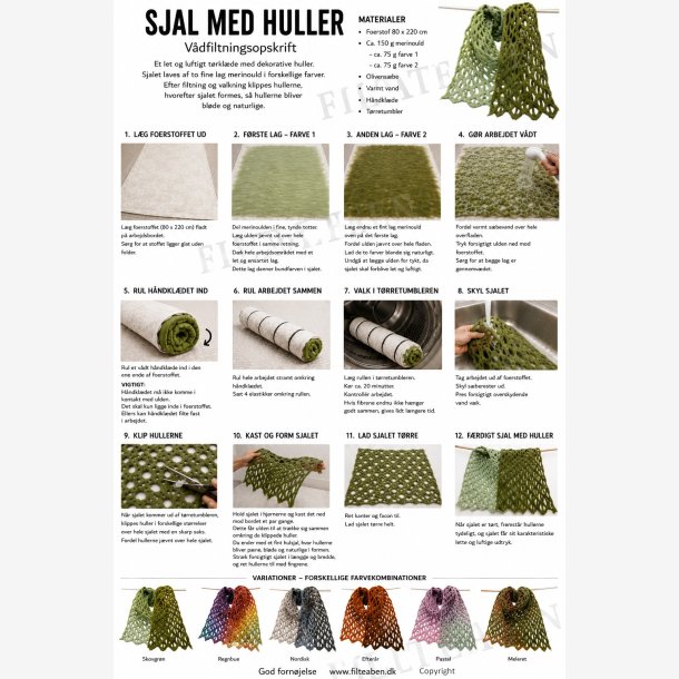 Sjal med huller v�dfiltning