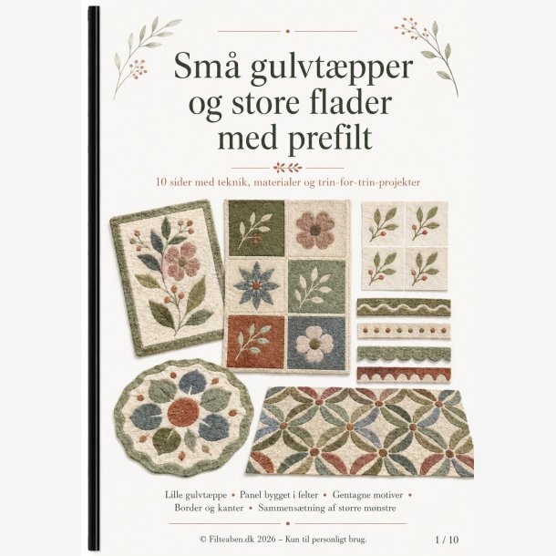 Sm� gulvt�pper og store flader med prefelt