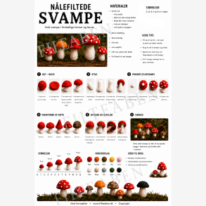 Svampe n�lefilte opskrift