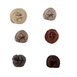 Brune ca. 150 gram Merinould