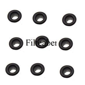 Sn�reringe 20 stk Sort 8 mm