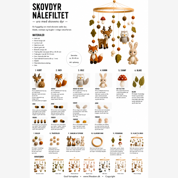Skovdyr uro n�lefiltet opskrift