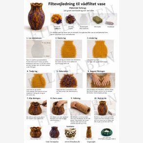 Vase med silke v�dfiltning