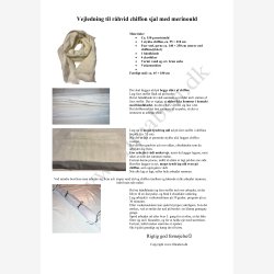 Filteopskrift Sjal med r�hvid merinould og chiffon